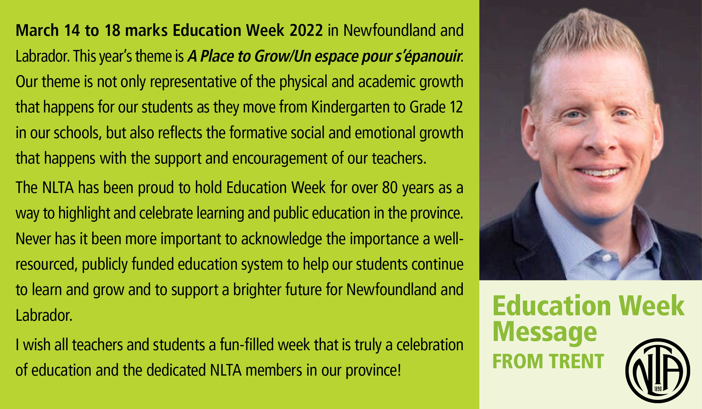 EdWeek2022 Message from Trent